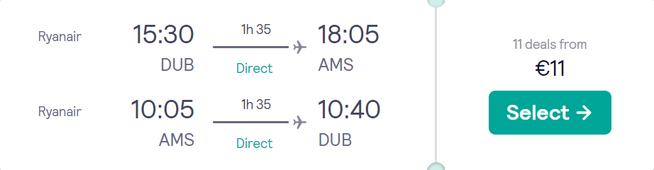 cheap flights to Amsterdam