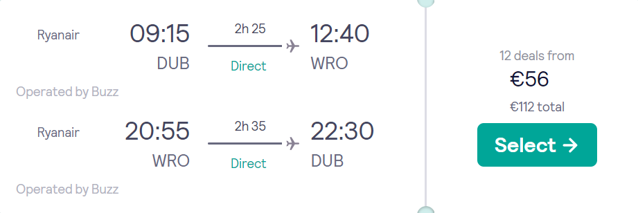 cheap flights to Wroclaw