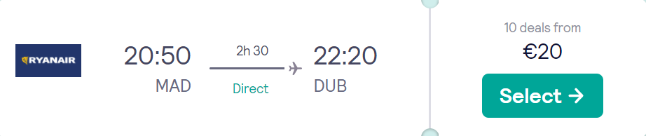 cheap flights to Dublin