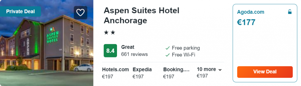 cheap hotel to Anchorage