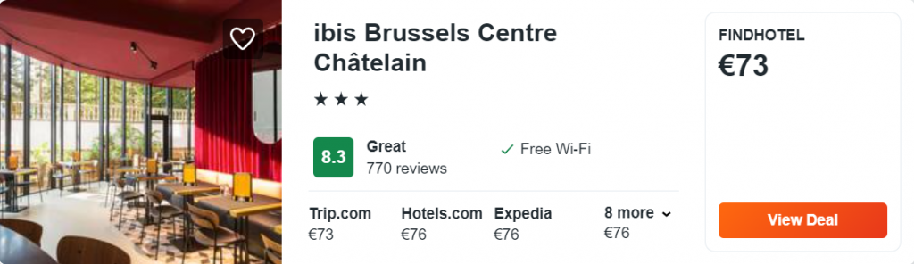 ibis Brussels Centre Châtelain