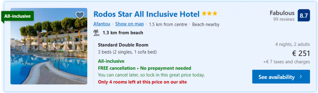 Rodos Star Hotel