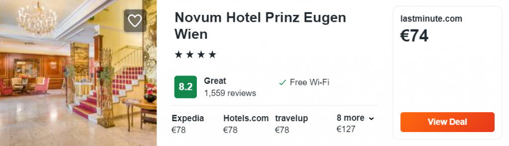 Novum Hotel Prinz Eugen Wien