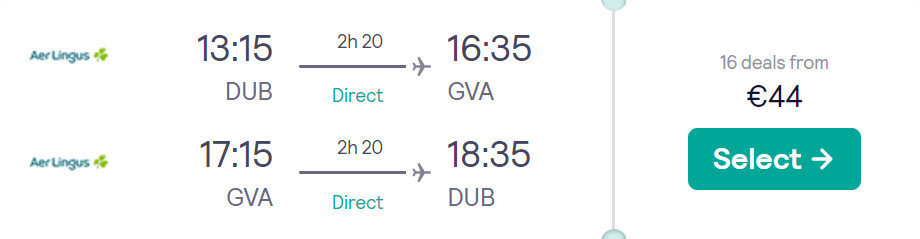 cheap flights to Switzerland