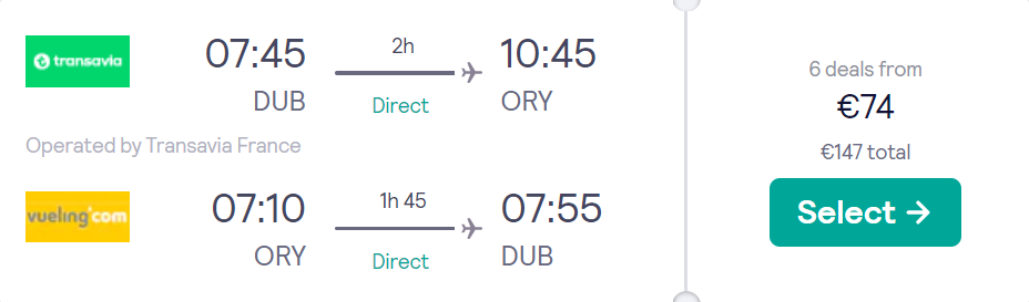 cheap flights to France