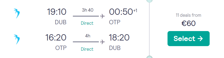 cheap flights to Romania