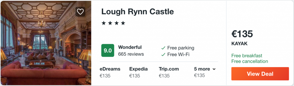 luxury hotel in Ireland