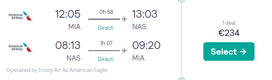 cheap flights to Bahamas