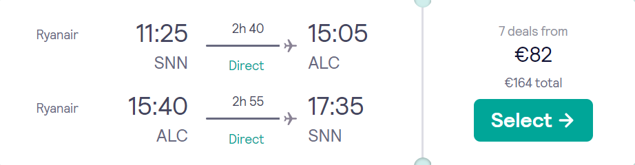 cheap flights to Spain
