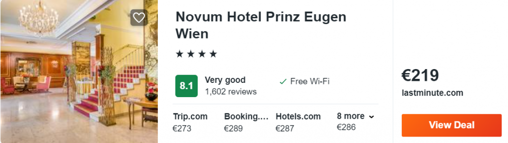 Novum Hotel Prinz Eugen Wien