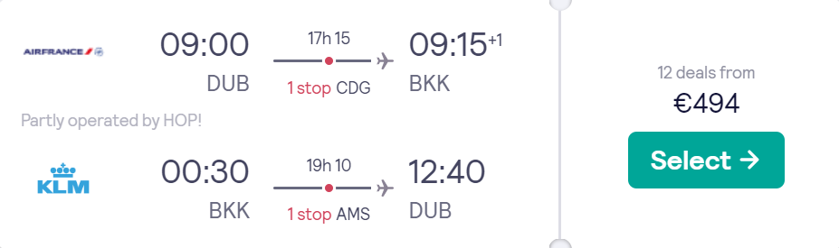 cheap flights to Thailand