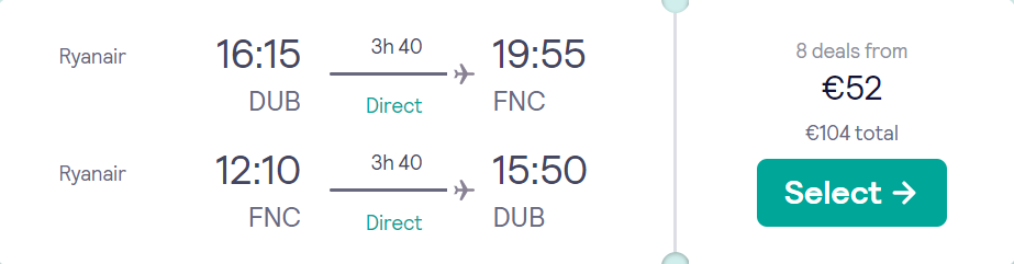 cheap flights to Portugal