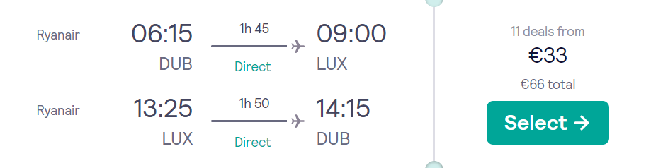 cheap flights to Luxembourg