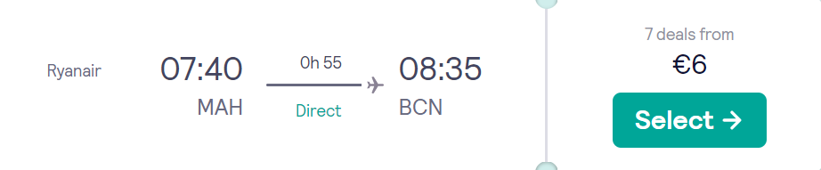 cheap flights to Spain