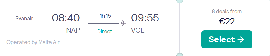 cheap flights to Italy
