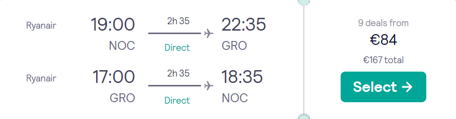 cheap flights to Spain