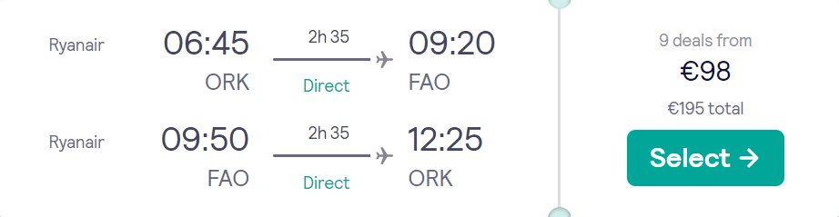 cheap flights to Portugal