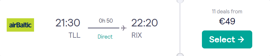 cheap flights to Latvia