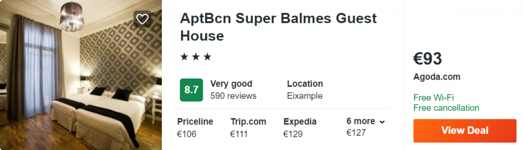 AptBcn Super Balmes Guest House