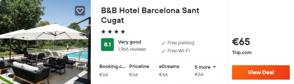 B&B Hotel Barcelona Sant Cugat