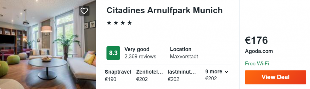 Citadines Arnulfpark Munich
