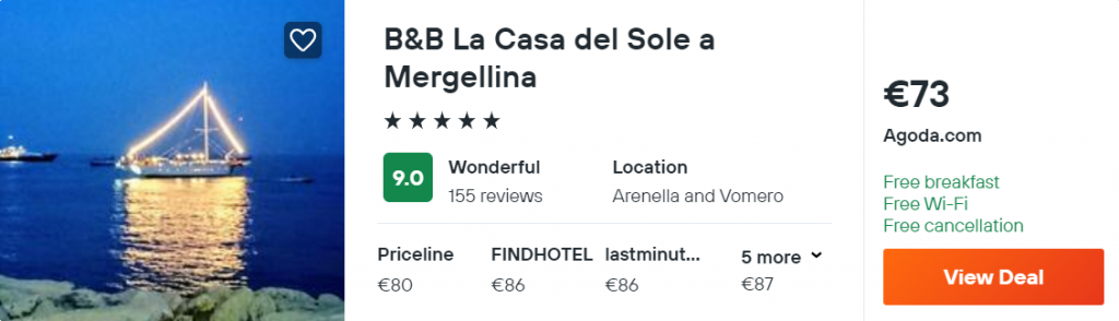 B&B La Casa del Sole a Mergellina