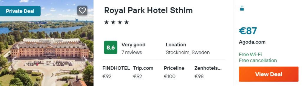 Royal Park Hotel Sthlm