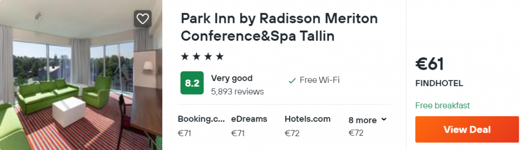 Park Inn by Radisson Meriton Conference&Spa Tallin