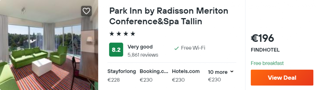 Park Inn by Radisson Meriton Conference&Spa Tallin