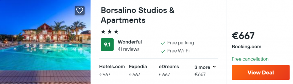 Borsalino Studios & Apartments