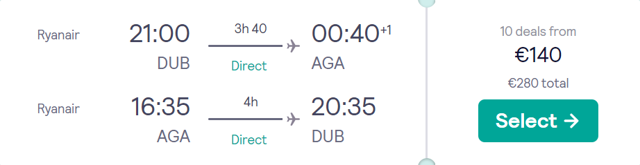 cheap flights to Morocco