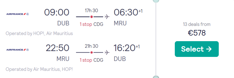 cheap flights to Mauritius
