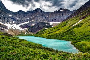 USA Glacier National Montana Cracker Lake