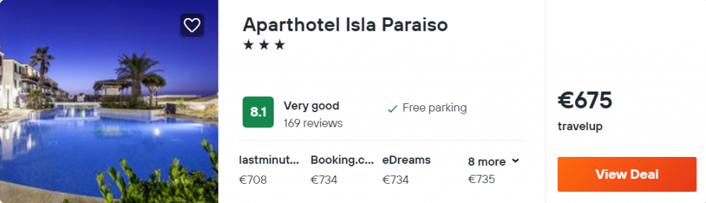 Aparthotel Isla Paraiso