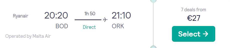 cheap flights to Ireland