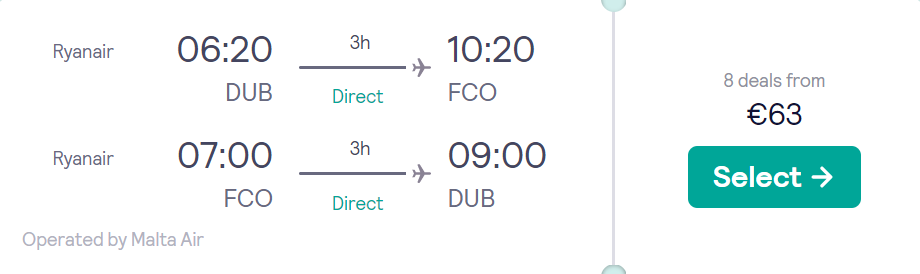 cheap flights to Italy