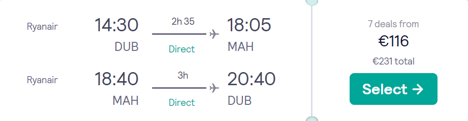 cheap flights to Spain
