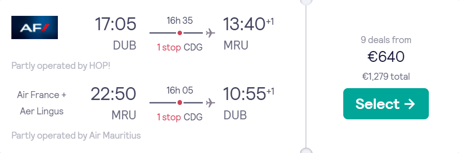 cheap flights to Mauritius