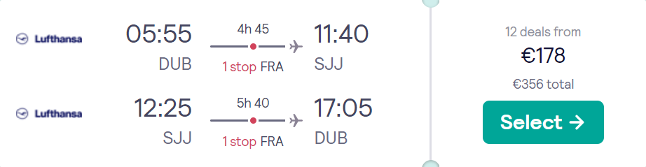 cheap flights to Bosnia