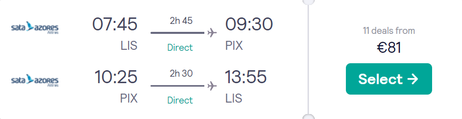 cheap flights to Portugal