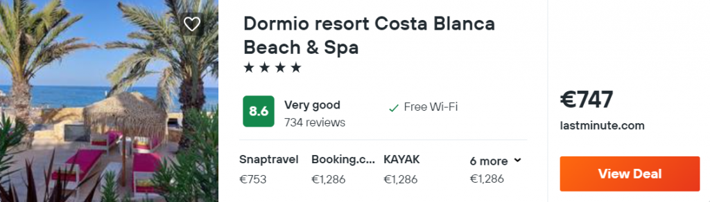 Dormio resort Costa Blanca Beach & Spa