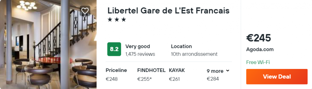 Libertel Gare de L'Est Francais
