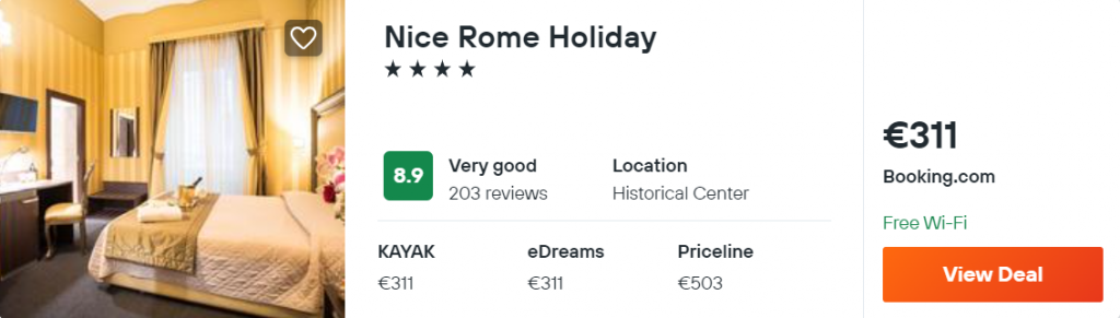 Nice Rome Holiday