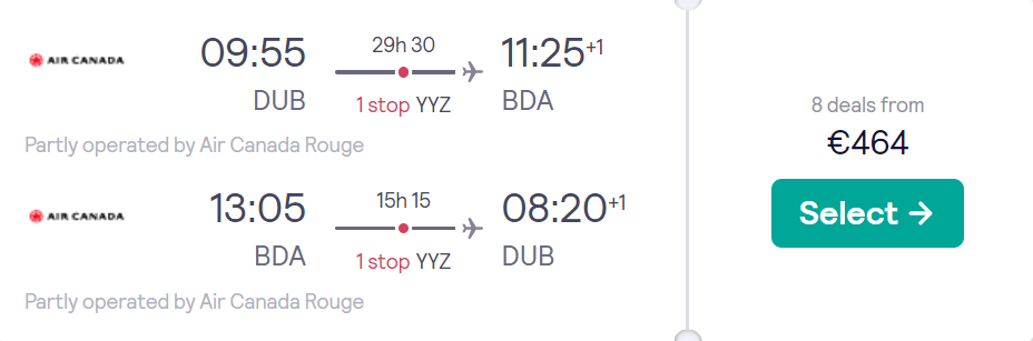 cheap flights to Bermuda