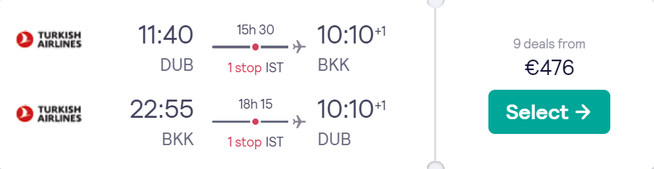 cheap flights to Thailand