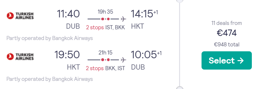cheap flights to Thailand