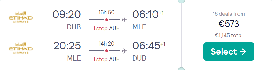 cheap flights to Maldives