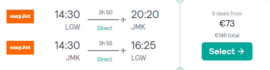 cheap flights to Greece
