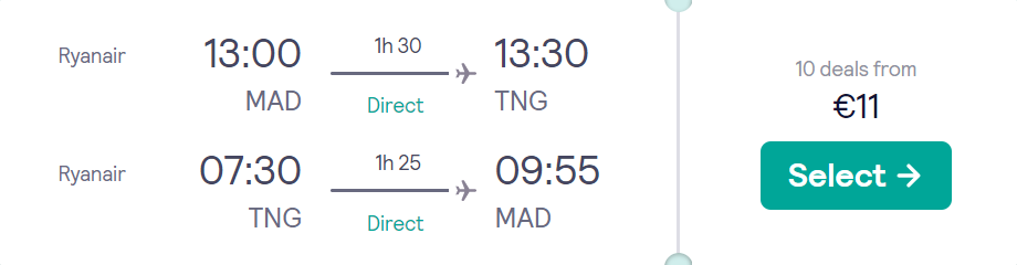 cheap flights to Morocco