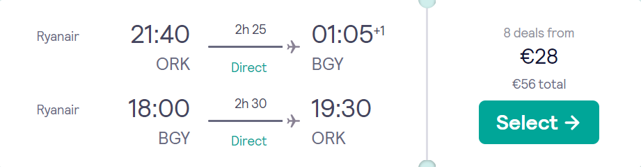 cheap flights to Italy